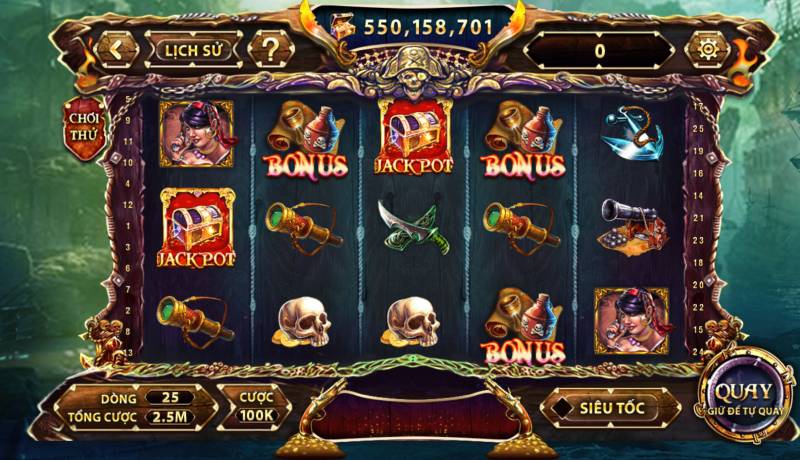 Mức cược và lựa chọn ban đầu trong Pirate King