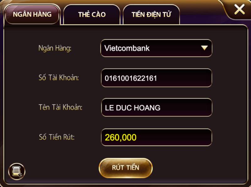 Rút tiền ClubV qua ngân hàng – lựa chọn truyền thống và an toàn