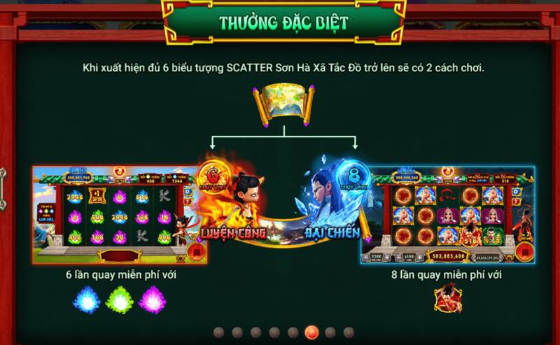 Tính năng vòng quay đặc biệt trong slot Na Tra Ma Đồng giáng thế